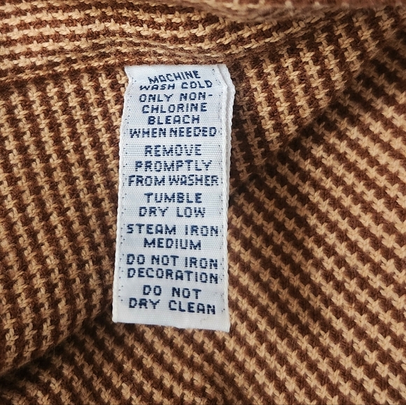 Polo Ralph Lauren Bowen Flannel Button Shirt Suede Elbow Patches Size Large VTG - Picture 7 of 9